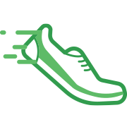 Running shoes icon