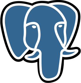 PostgreSQL elephant icon, known as the Slonik Logo